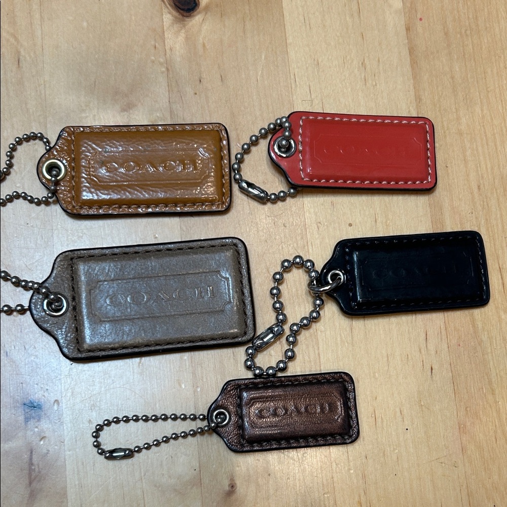 Coach Leather Hangtag Keychain Lot